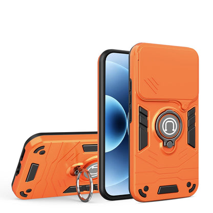 For Xiaomi 17T 5G Camshield Ring Holder Phone Case - Orange - EDA009894001D