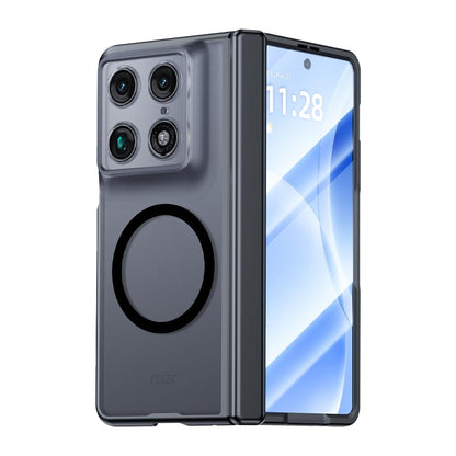 For Motorola Razr Fold 5G  Intergrated Shell And Flim Skin Feel Translucent Magnetic Phone Case - Black - EDA009894501A