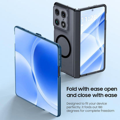 For Motorola Razr Fold 5G  Intergrated Shell And Flim Skin Feel Translucent Magnetic Phone Case - Black - EDA009894501A