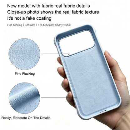 For iPhone Air Water Ripple Texture 360 Degree Rotation Magnetic Holder Silicone Phone Case - Blue - EDA009896404F
