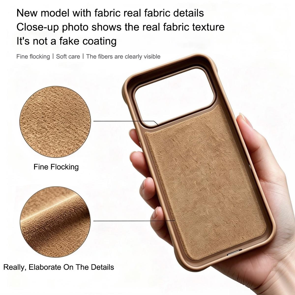For iPhone 16 Pro Water Ripple Texture 360 Degree Rotation Magnetic Holder Silicone Phone Case - Brown - EDA009896406B