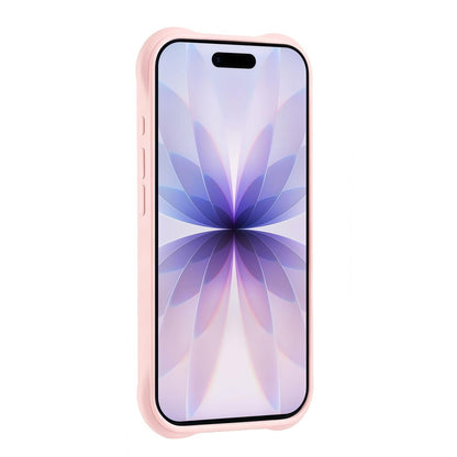 For iPhone 16 Pro Water Ripple Texture 360 Degree Rotation Magnetic Holder Silicone Phone Case - Pink - EDA009896406C