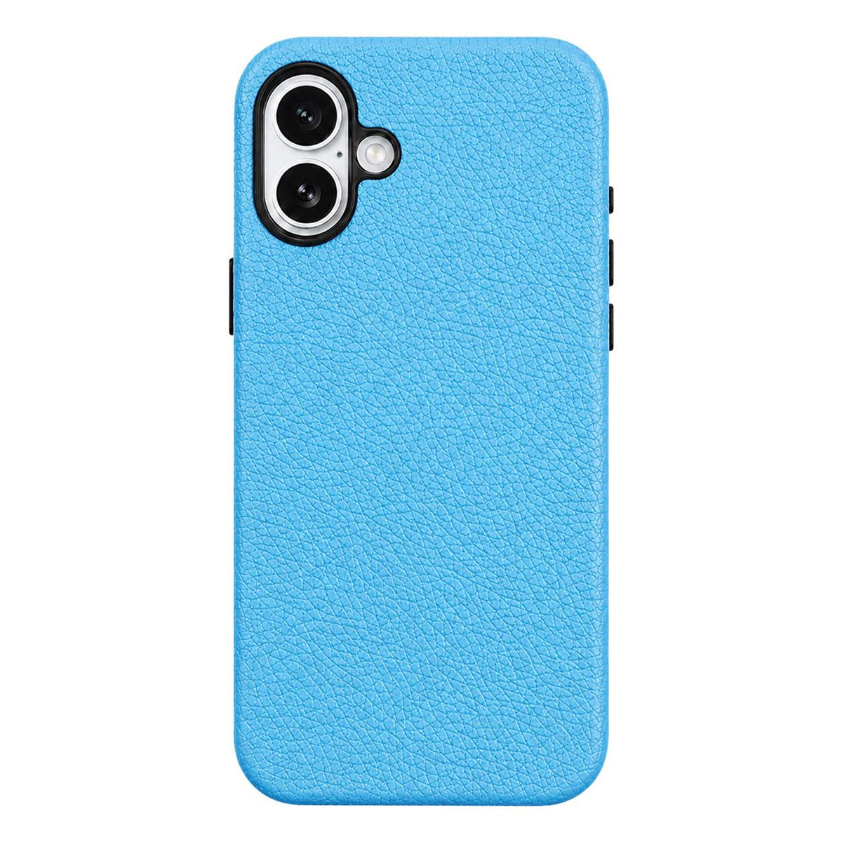 For iPhone 17 Skin Feel PU Vegan Leather Magnetic Phone Case - Blue - EDA009902104A