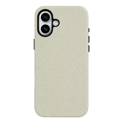 For iPhone 17 Skin Feel PU Vegan Leather Magnetic Phone Case - Creamy Apricot Yellow - EDA009902104E