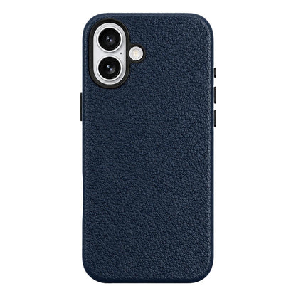 For iPhone 17 Skin Feel PU Vegan Leather Magnetic Phone Case - Blue-Green - EDA009902104G