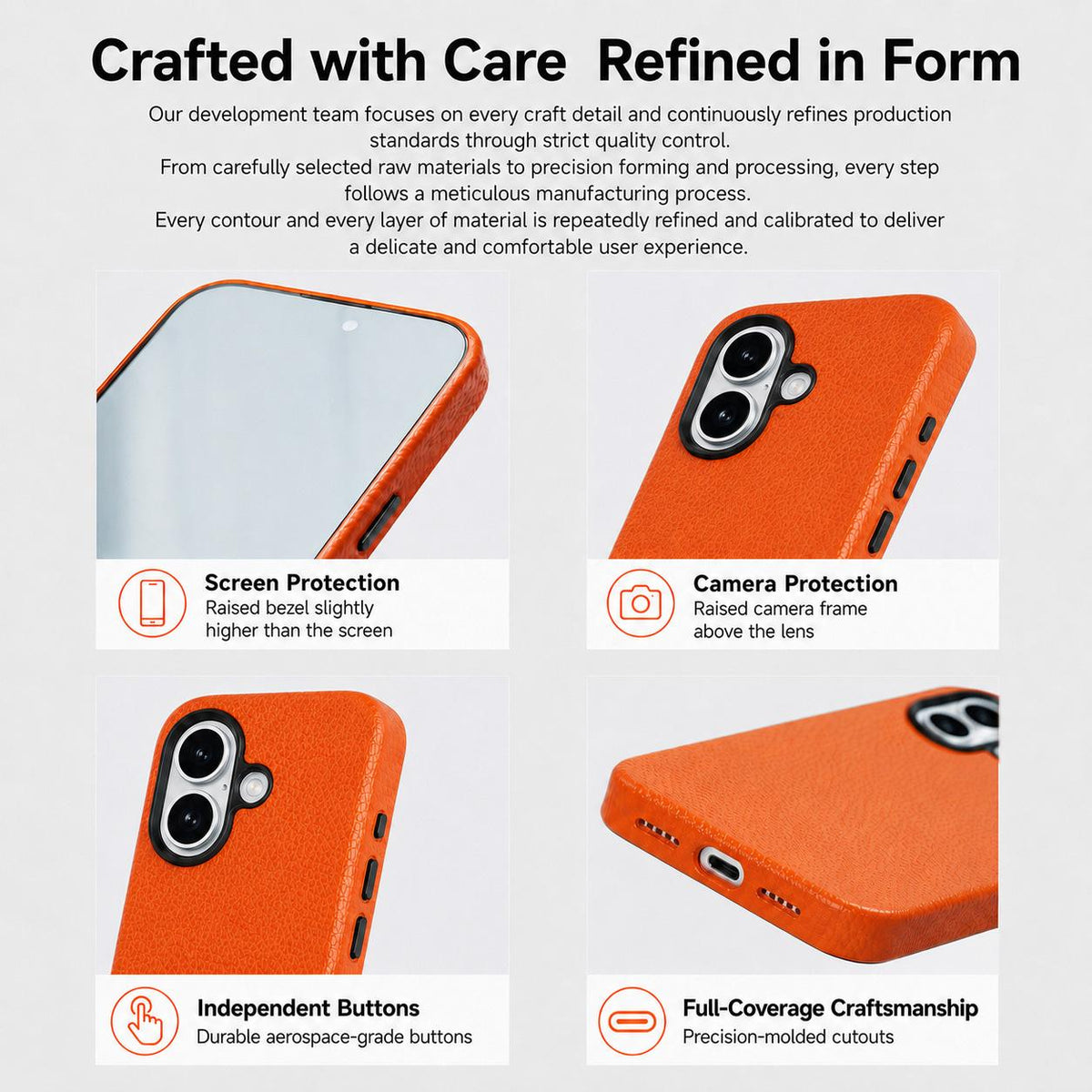 For iPhone 17 Skin Feel PU Vegan Leather Magnetic Phone Case - Pink - EDA009902104I