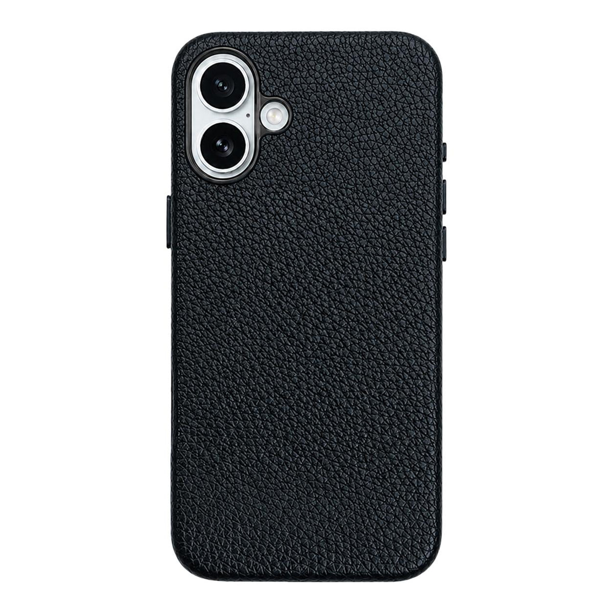 For iPhone 17 Skin Feel PU Vegan Leather Magnetic Phone Case - Black - EDA009902104K