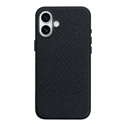 For iPhone 17 Skin Feel PU Vegan Leather Magnetic Phone Case - Black - EDA009902104K