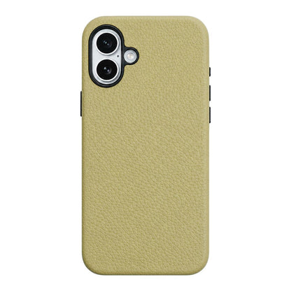 For iPhone 17 Skin Feel PU Vegan Leather Magnetic Phone Case - Frost-yellowed - EDA009902104L