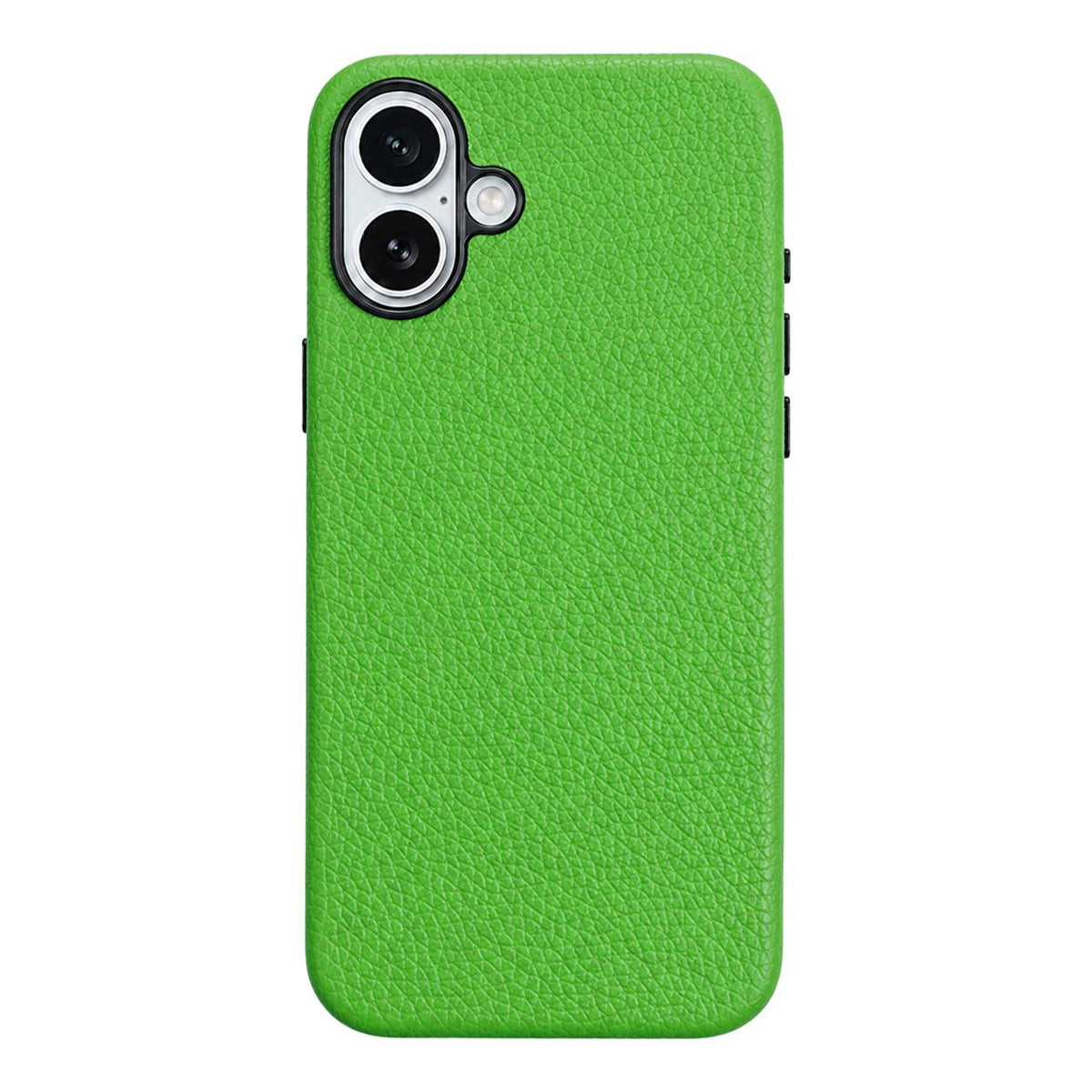 For iPhone 17 Skin Feel PU Vegan Leather Magnetic Phone Case - Bamboo Green - EDA009902104M