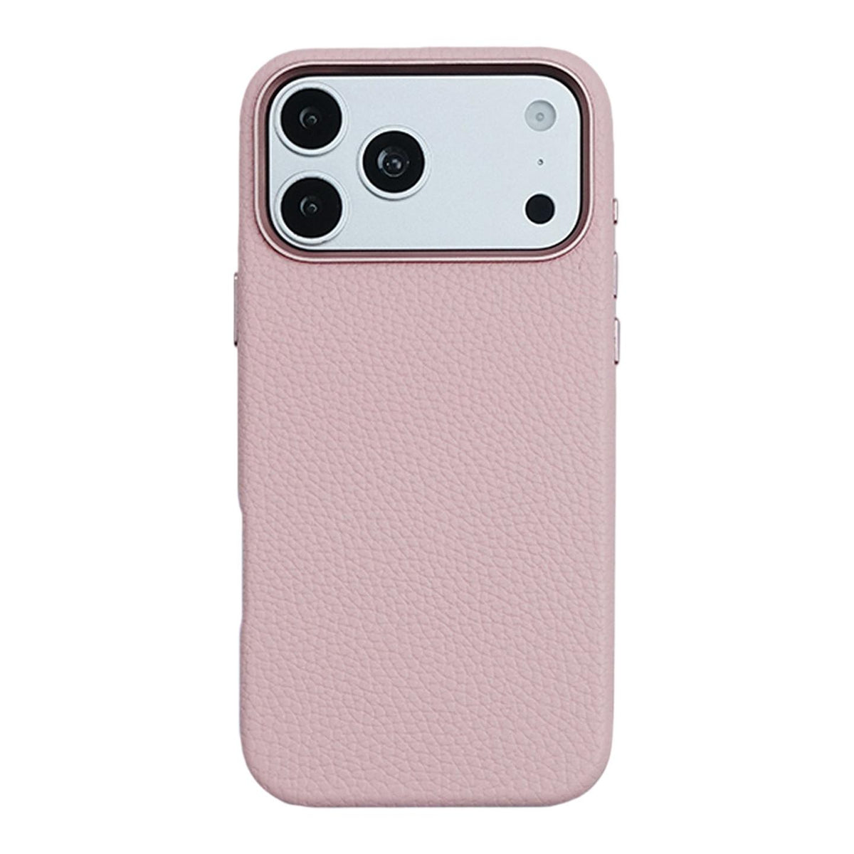 For iPhone 18 Pro / 17 Pro Skin Feel PU Vegan Leather Magnetic Phone Case - Pink - EDA009902105I