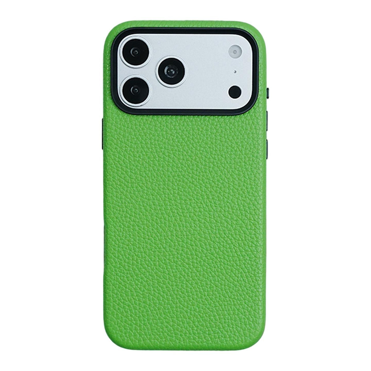 For iPhone 18 Pro / 17 Pro Skin Feel PU Vegan Leather Magnetic Phone Case - Bamboo Green - EDA009902105M