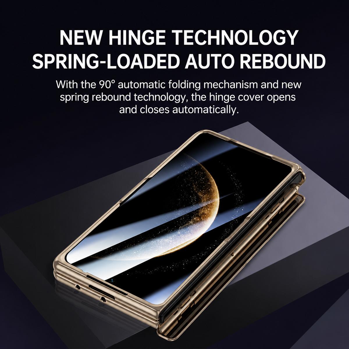 For Huawei Mate X6 Electroplated PU Vegan Leather Lens Holder Phone Case - White - EDA009903401A