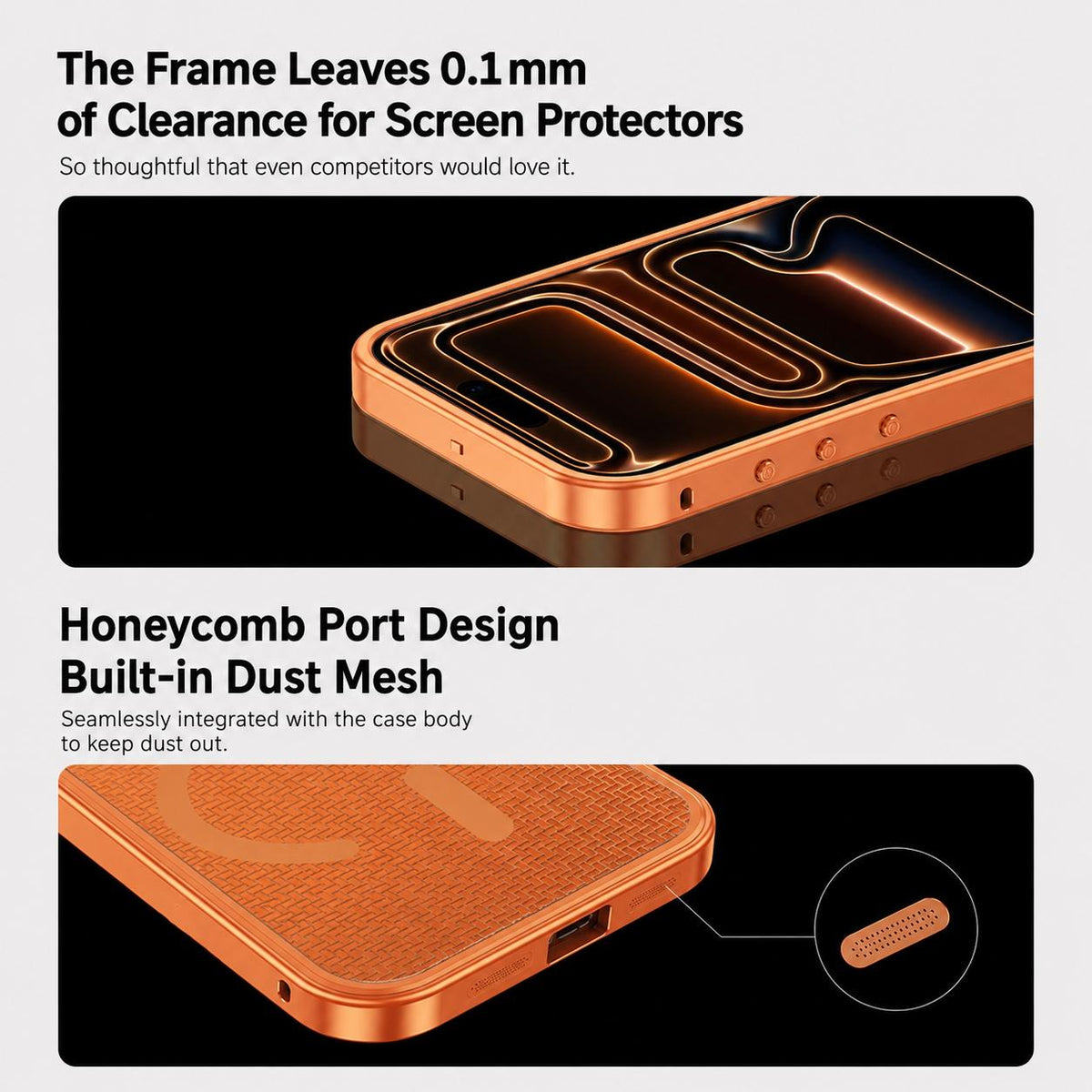 For iPhone 17 Cooling Magnetic Buckle Metal Shockproof Phone Case - Silver - EDA009908607A