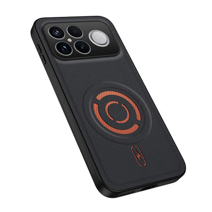 For Xiaomi Poco F8 Ultra/Redmi K90 Pro Max WANLONFENG Tech Fabric Texture Magnetic PC Hybrid TPU Phone Case(Black)