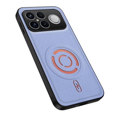 For Xiaomi Poco F8 Ultra/Redmi K90 Pro Max WANLONFENG Tech Fabric Texture Magnetic PC Hybrid TPU Phone Case(Blue)