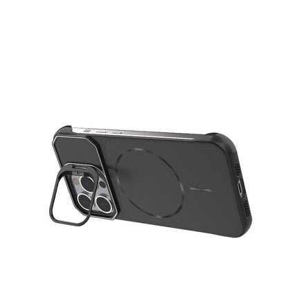 For iPhone 13 Pro Frameless Half-Wrapped PC Magnetic Phone Case - Black - EDA009914107A