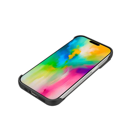 For iPhone 16 Pro Frameless Half-Wrapped PC Magnetic Phone Case - Gray - EDA009914115F