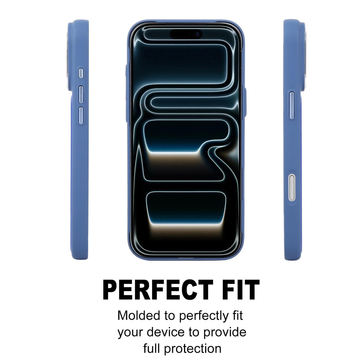 For iPhone 17 Pro GEBEI Skin Feel Starry Dot Magnetic Phone Case - Blue - EDA009915902A