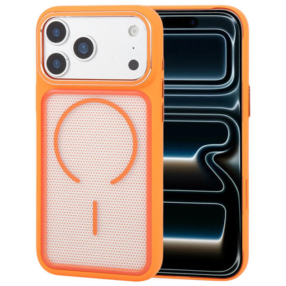 For iPhone 17 Pro GEBEI Skin Feel Starry Dot Magnetic Phone Case - Orange - EDA009915902B