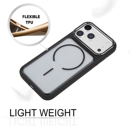 For iPhone 17 Pro GEBEI Skin Feel Starry Dot Magnetic Phone Case - Black - EDA009915902D