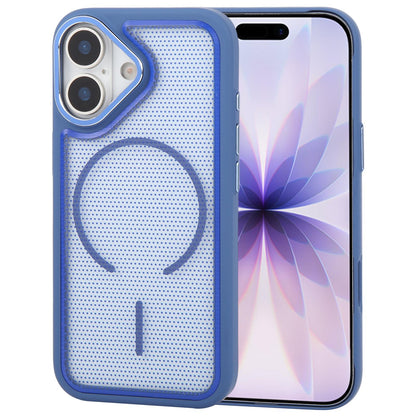 For iPhone 17 GEBEI Skin Feel Starry Dot Magnetic Phone Case - Blue - EDA009915903A