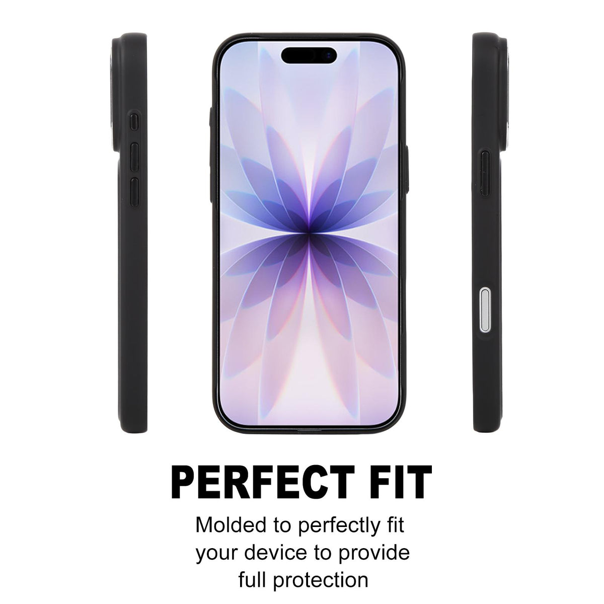 For iPhone 17 GEBEI Skin Feel Starry Dot Magnetic Phone Case - Black - EDA009915903D