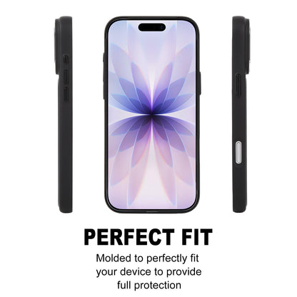 For iPhone 17 GEBEI Skin Feel Starry Dot Magnetic Phone Case - Black - EDA009915903D