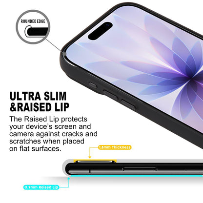 For iPhone 17 GEBEI Skin Feel Starry Dot Magnetic Phone Case - Black - EDA009915903D