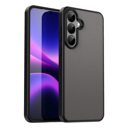 For Galaxy S26 FE 5G Fanying Series PC Hybrid TPU Translucent Frosted Phone Case - Translucent Black - EDA009917902A