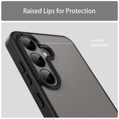 For Galaxy S26 FE 5G Fanying Series PC Hybrid TPU Translucent Frosted Phone Case - Translucent Black - EDA009917902A