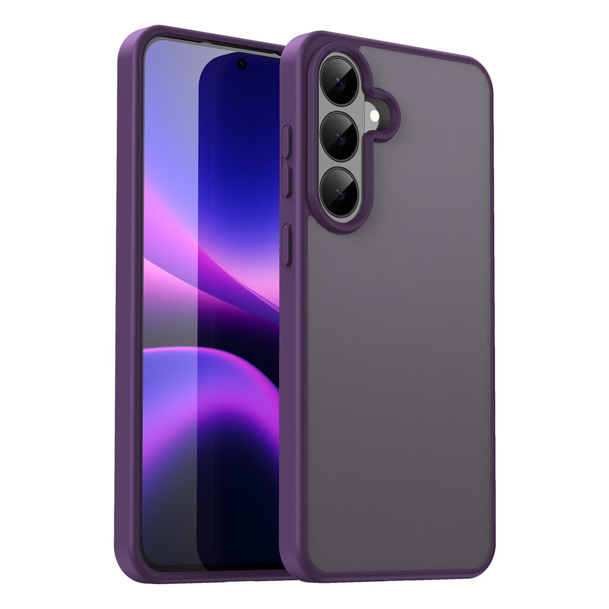 For Galaxy S26 FE 5G Fanying Series PC Hybrid TPU Translucent Frosted Phone Case - Crystal Purple - EDA009917902B