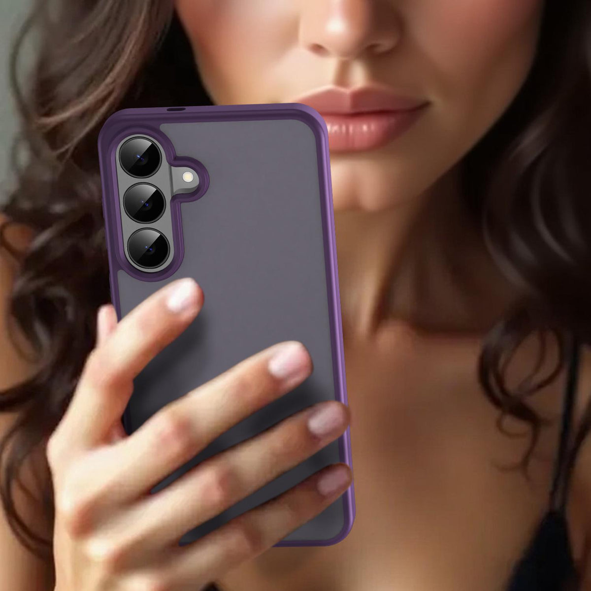 For Galaxy S26 FE 5G Fanying Series PC Hybrid TPU Translucent Frosted Phone Case - Crystal Purple - EDA009917902B