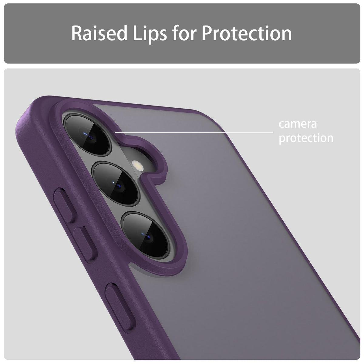 For Galaxy S26 FE 5G Fanying Series PC Hybrid TPU Translucent Frosted Phone Case - Crystal Purple - EDA009917902B