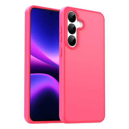 For Galaxy S26 FE 5G Fanying Series PC Hybrid TPU Translucent Frosted Phone Case - Rose Red - EDA009917902E