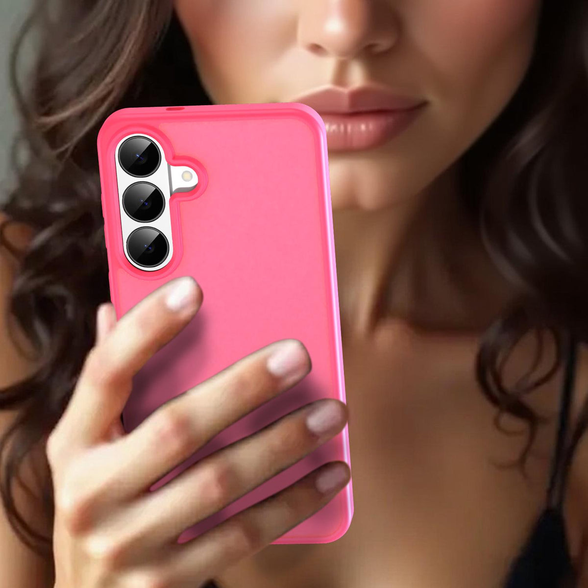 For Galaxy S26 FE 5G Fanying Series PC Hybrid TPU Translucent Frosted Phone Case - Rose Red - EDA009917902E
