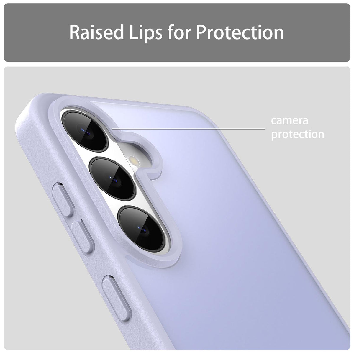 For Galaxy S26 FE 5G Fanying Series PC Hybrid TPU Translucent Frosted Phone Case - Lavender - EDA009917902H