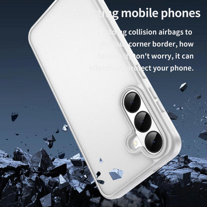 For Galaxy S26 FE 5G Fanying Series PC Hybrid TPU Translucent Frosted Phone Case - Matte White - EDA009917902J