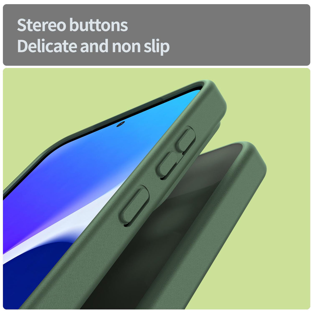 For Galaxy S24+ 5G Fanying Series PC Hybrid TPU Translucent Frosted Phone Case - Olive Green - EDA009917903D