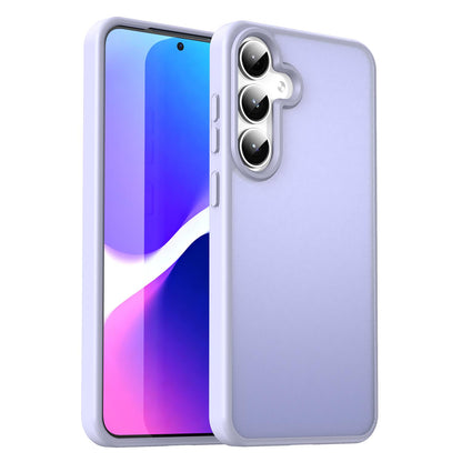 For Galaxy S24+ 5G Fanying Series PC Hybrid TPU Translucent Frosted Phone Case - Lavender - EDA009917903H