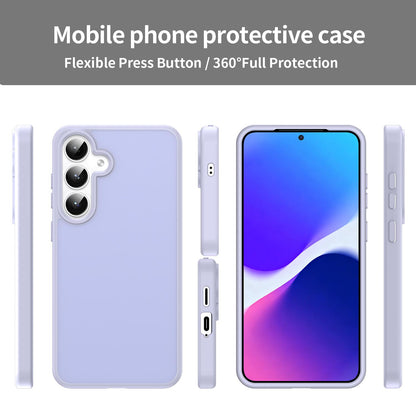 For Galaxy S24+ 5G Fanying Series PC Hybrid TPU Translucent Frosted Phone Case - Lavender - EDA009917903H