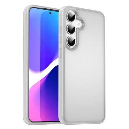 For Galaxy S24+ 5G Fanying Series PC Hybrid TPU Translucent Frosted Phone Case - Matte White - EDA009917903J