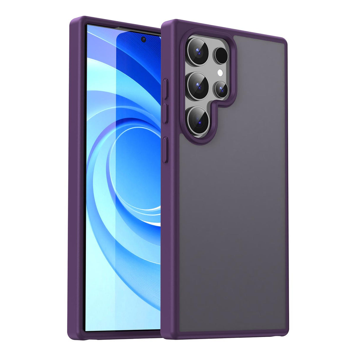 For Galaxy S24 Ultra 5G Fanying Series PC Hybrid TPU Translucent Frosted Phone Case - Crystal Purple - EDA009917905B