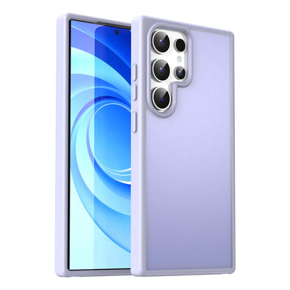 For Galaxy S24 Ultra 5G Fanying Series PC Hybrid TPU Translucent Frosted Phone Case - Lavender - EDA009917905H