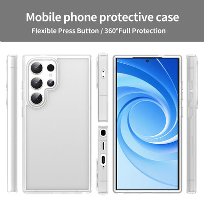 For Galaxy S24 Ultra 5G Fanying Series PC Hybrid TPU Translucent Frosted Phone Case - Matte White - EDA009917905J