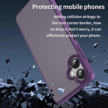 For Galaxy A06 5G Fanying Series PC Hybrid TPU Translucent Frosted Phone Case - Crystal Purple - EDA009918802B
