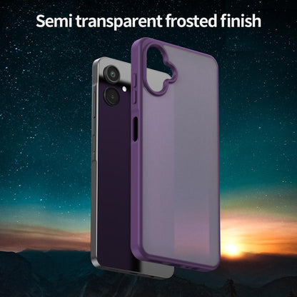 For Galaxy A06 5G Fanying Series PC Hybrid TPU Translucent Frosted Phone Case - Crystal Purple - EDA009918802B