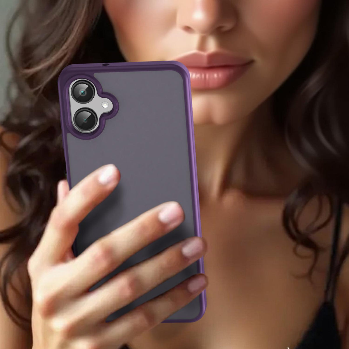 For Galaxy A06 5G Fanying Series PC Hybrid TPU Translucent Frosted Phone Case - Crystal Purple - EDA009918802B