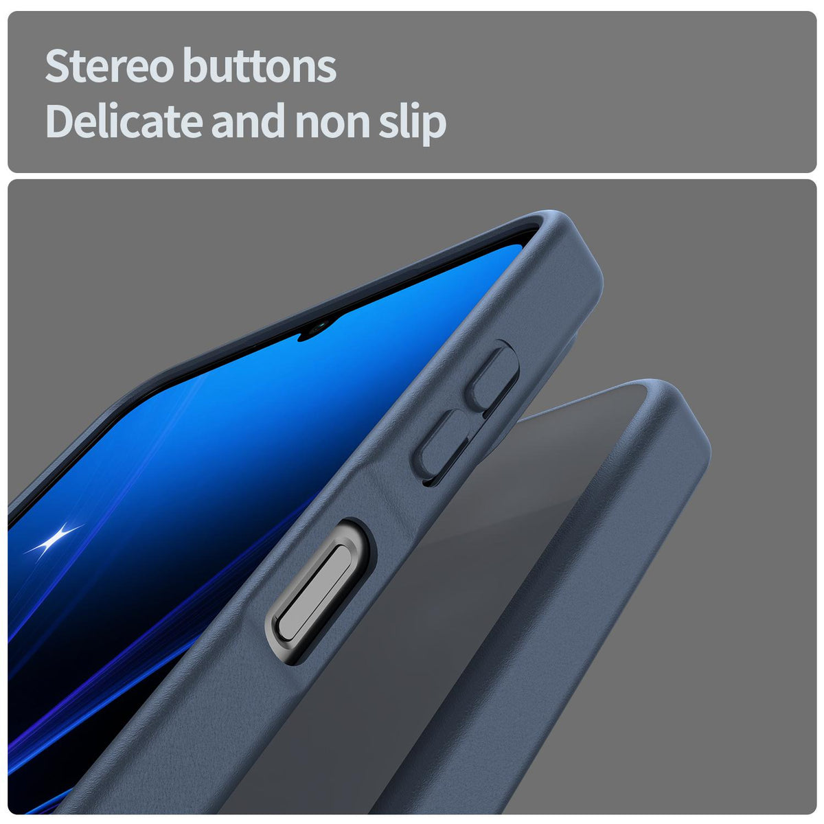 For Galaxy A06 5G Fanying Series PC Hybrid TPU Translucent Frosted Phone Case - Cyan Blue - EDA009918802C