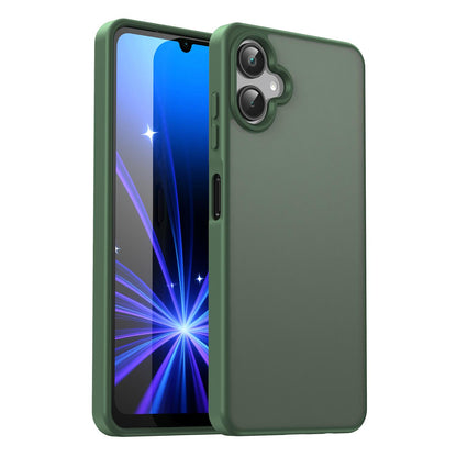 For Galaxy A06 5G Fanying Series PC Hybrid TPU Translucent Frosted Phone Case - Olive Green - EDA009918802D